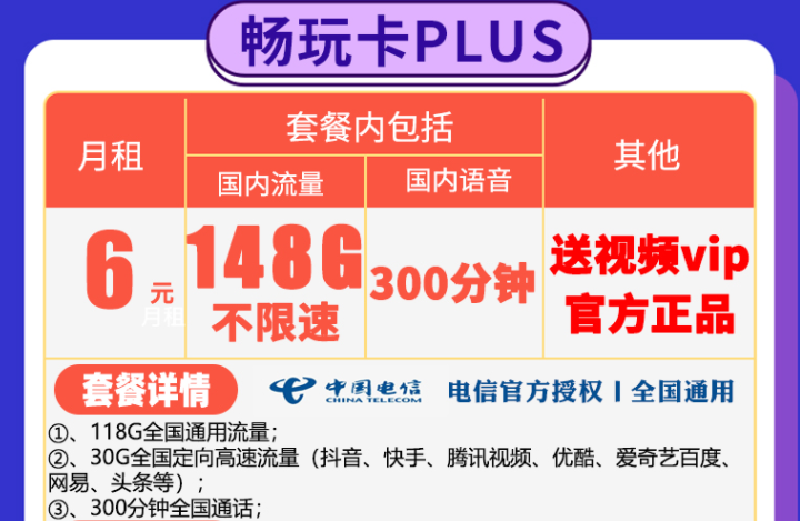 電信流量卡免費(fèi)薅羊毛啦！不要錢免費(fèi)用的手機(jī)上網(wǎng)卡不限速全國通用